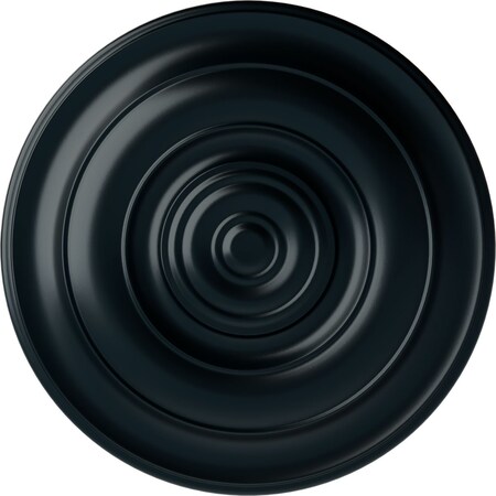 Ekena Millwork Niobe Ceiling Medallion (Fits Canopies up to 8 5/8"), Hand-Painted Night Shade, 18"OD x 1 1/2"P CM18NINSF